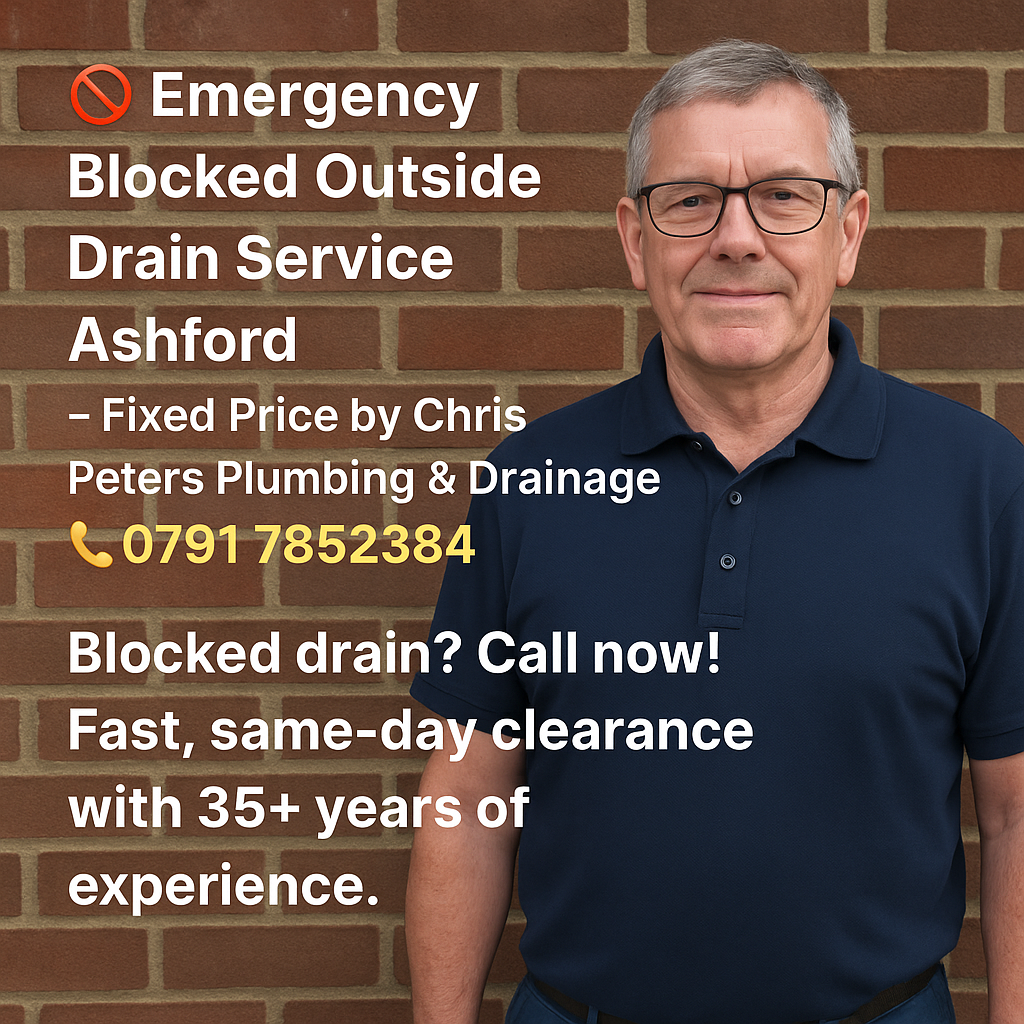 Emergency Blocked Outside Drain Service Ashford Emergency Blocked Outside Drain Service Ashford 0791 7852384.