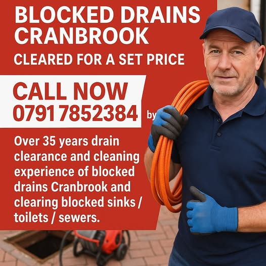 Emergency Blocked Drains Cranbrook Emergency Blocked Drains Cranbrook 0791 7852384.