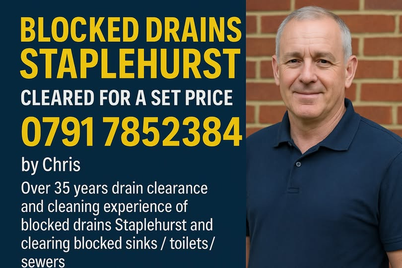 Blocked Drains Staplehurst Blocked Drains Staplehurst 0791 7852384.